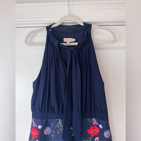 Ted Baker Shimma Scuba Halter Dress. Size 3 - Picture 4 of 5